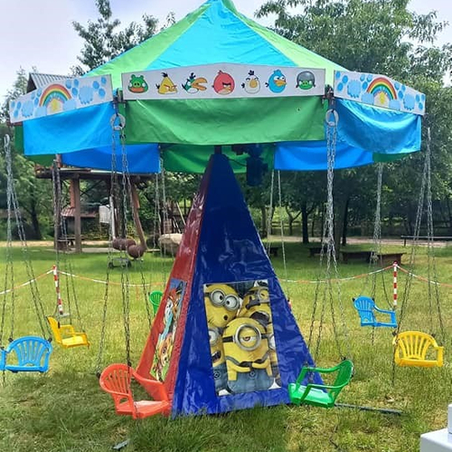 Karuzela łańcuchowa dla dzieci – 8 miejsc